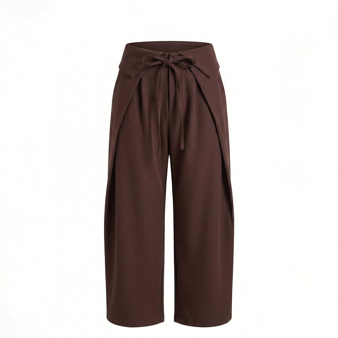 Pantalón wide leg origami