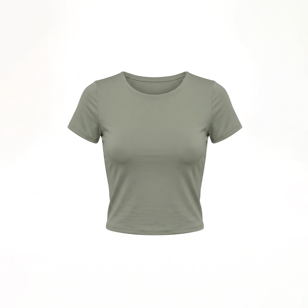 Blusa básica manga corta