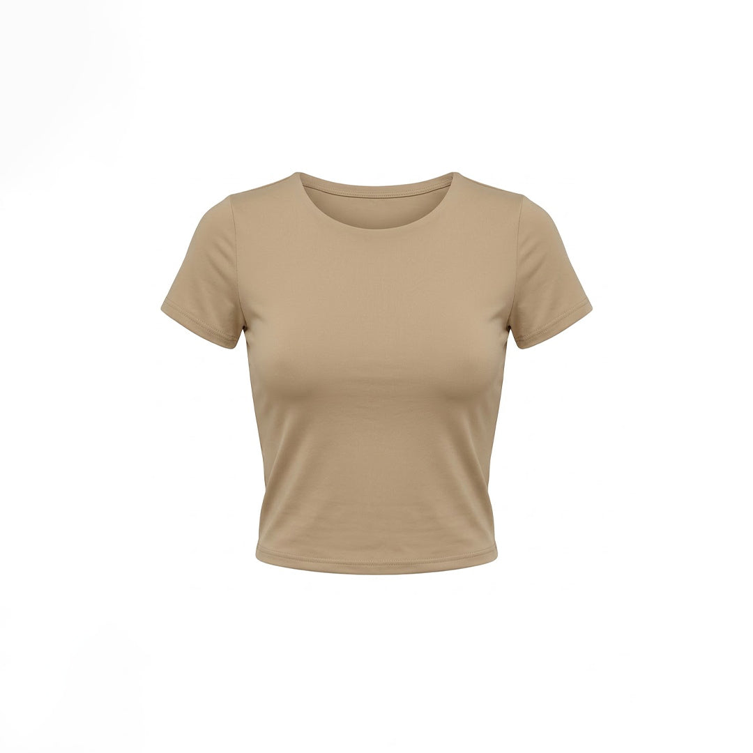 Blusa básica manga corta
