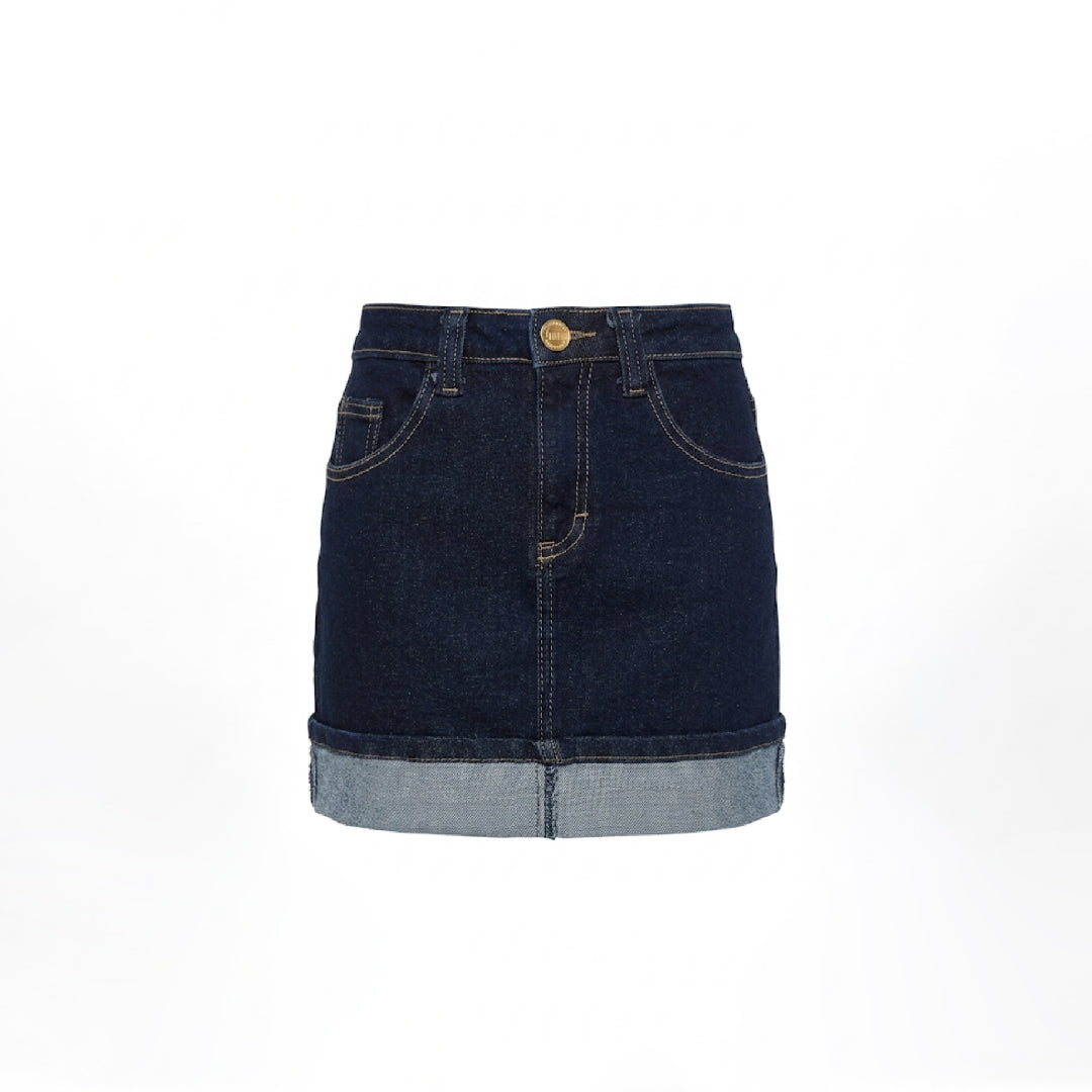 Falda mini denim