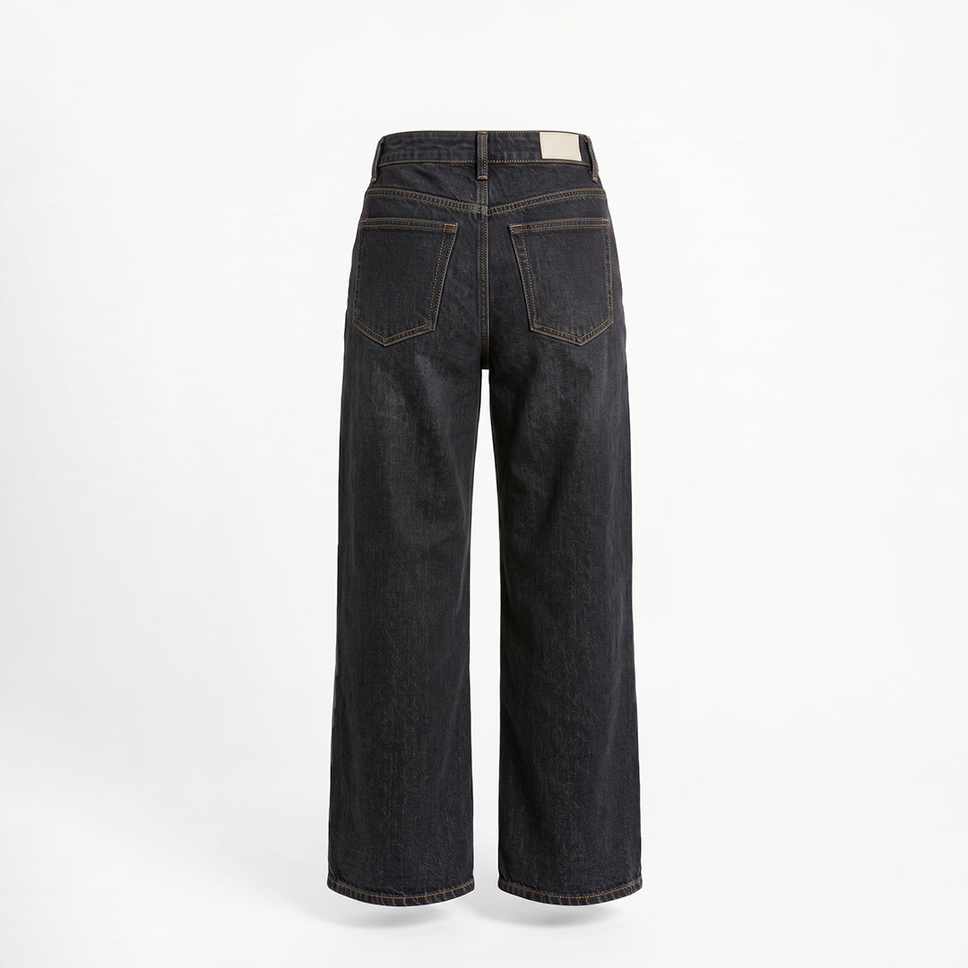 Jean wide leg oscuro