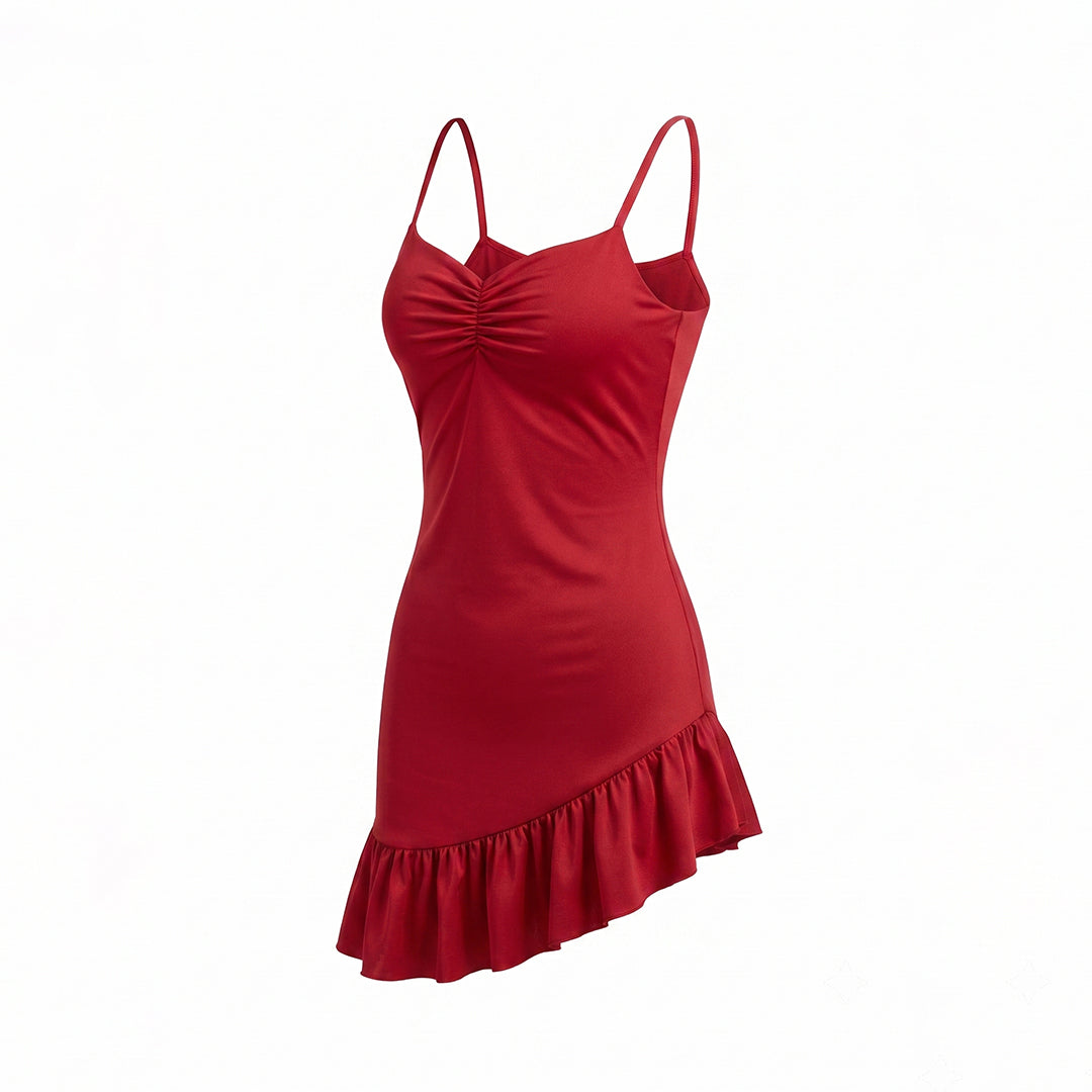 Vestido mini asimétrico