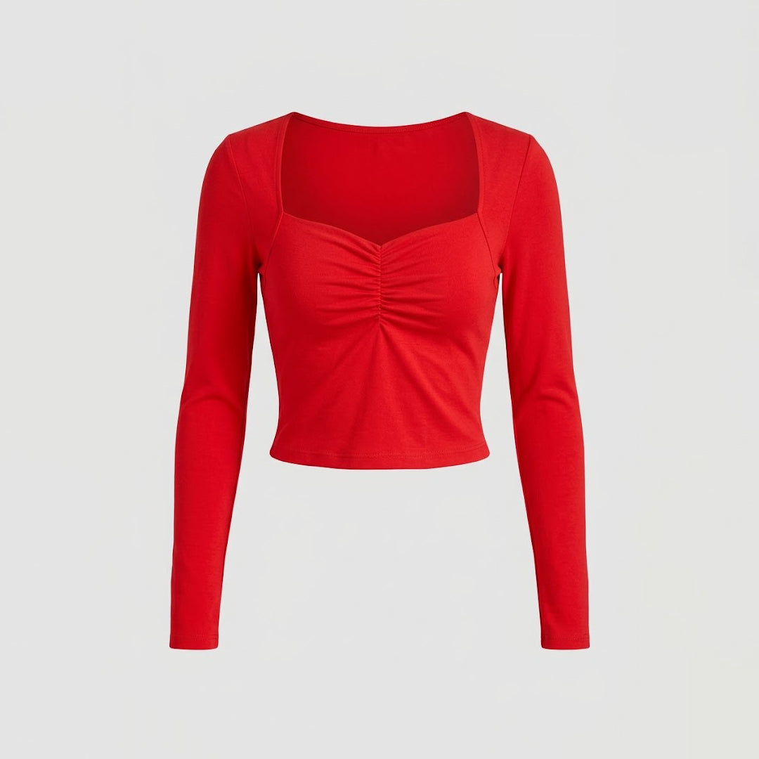 Blusa manga larga ceñido
