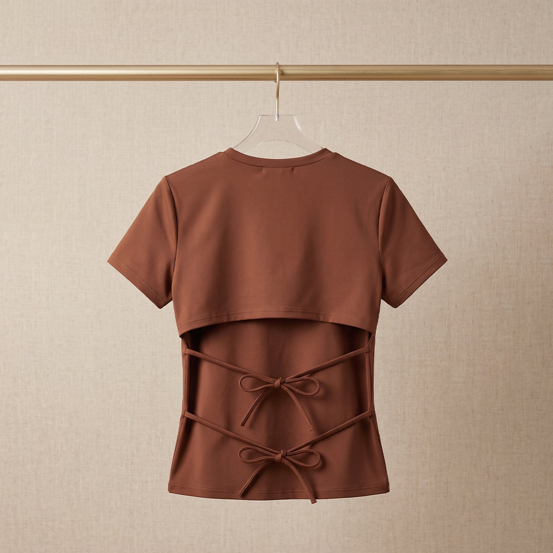 Playera escote en espalda