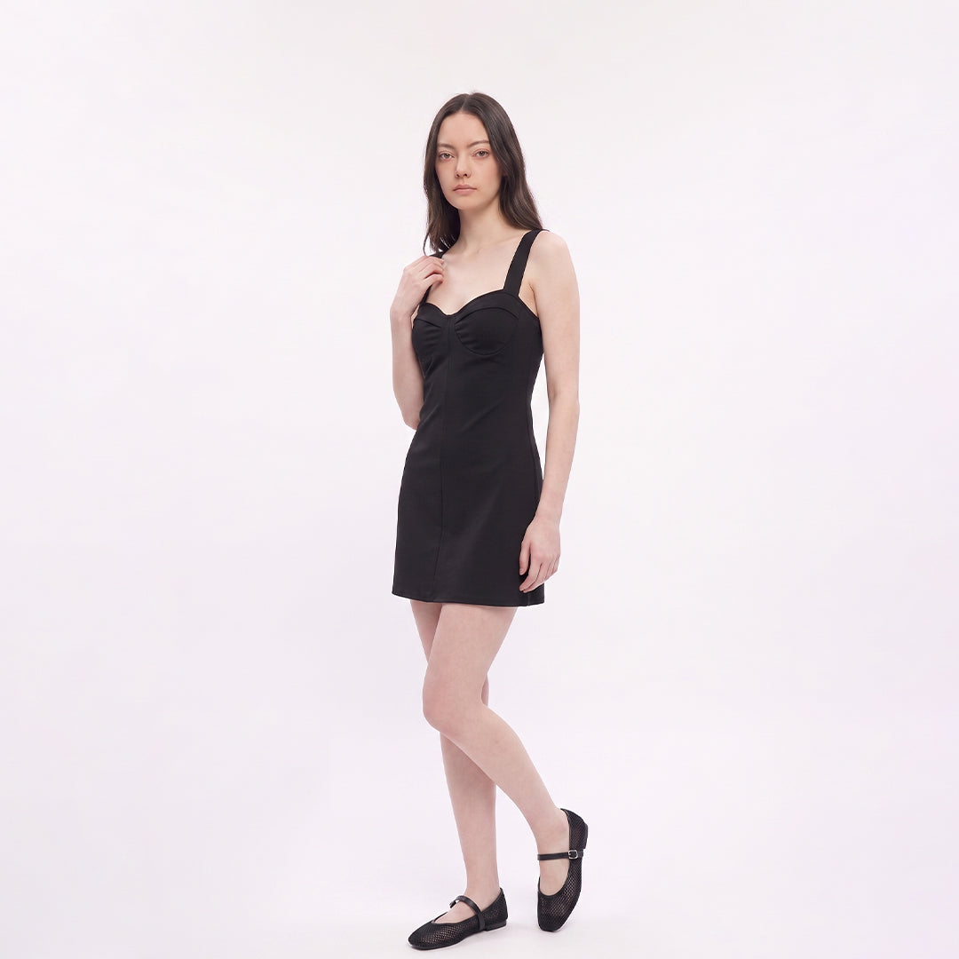 Vestido mini copa simulada