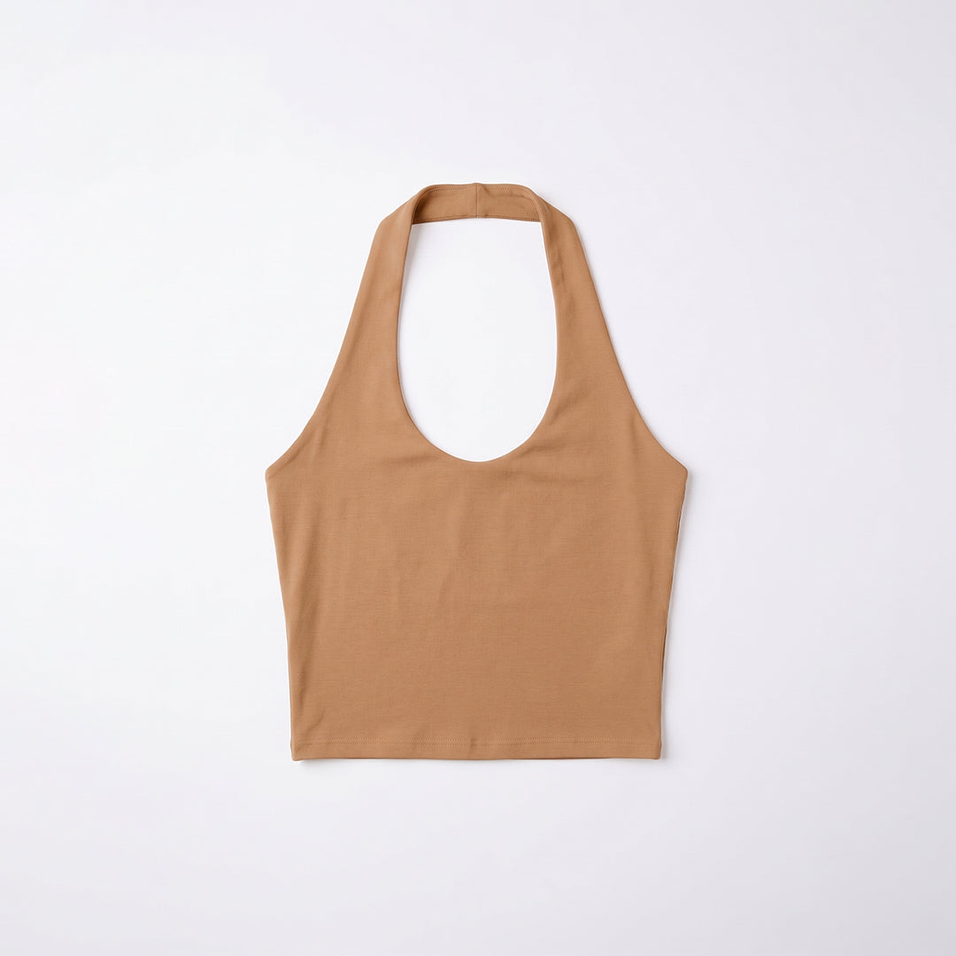Blusa básica cuello halter