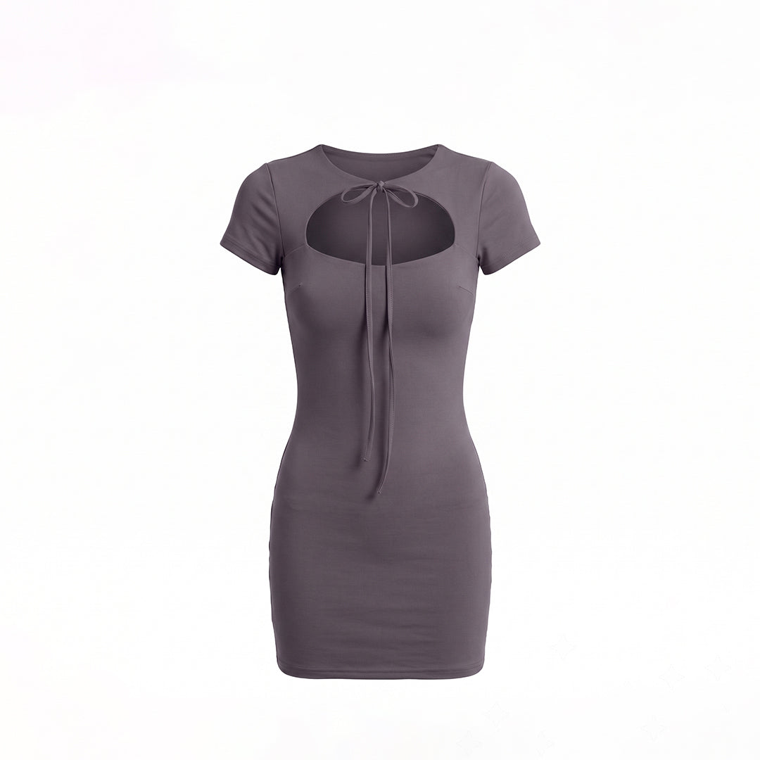 Vestido mini japandi