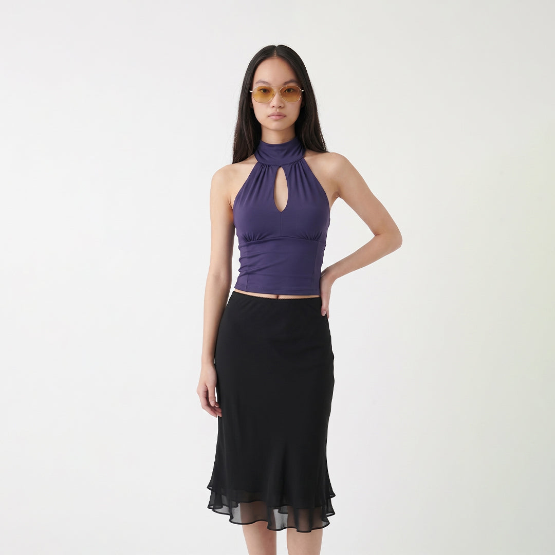Blusa estilo japandi halter
