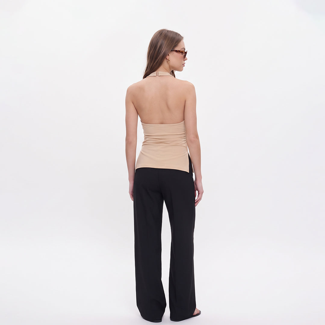 Blusa halter abertuas