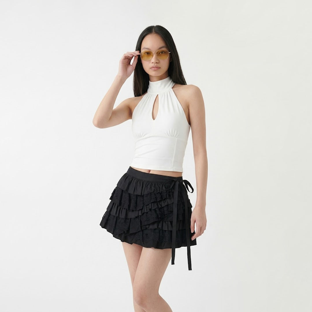Blusa estilo japandi halter