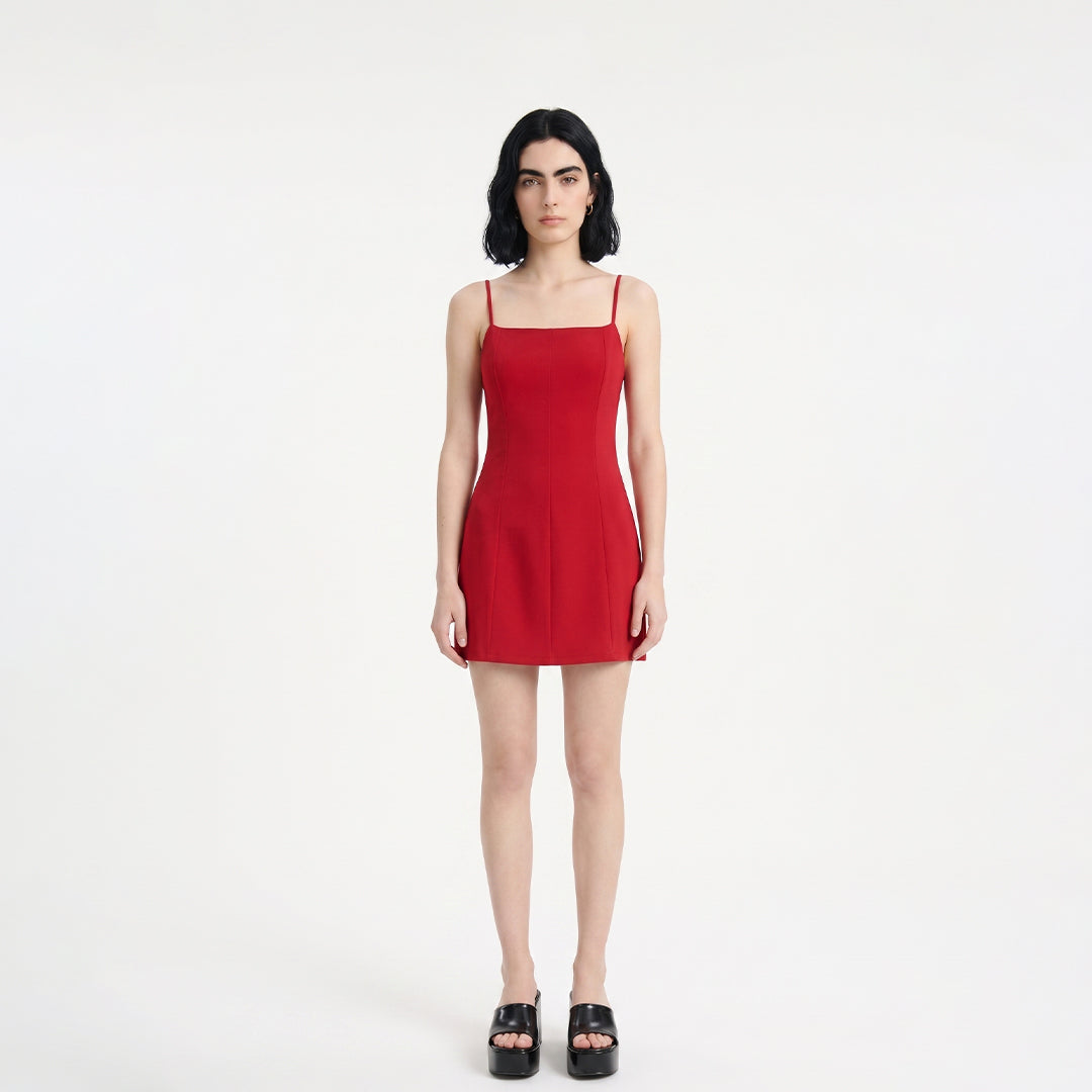 Vestido mini recto