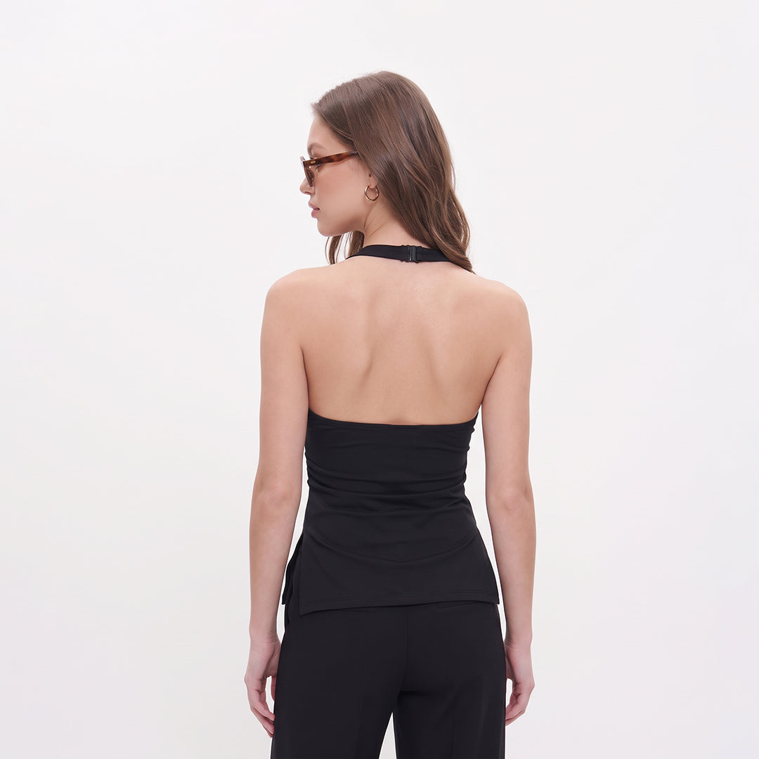 Blusa halter abertuas