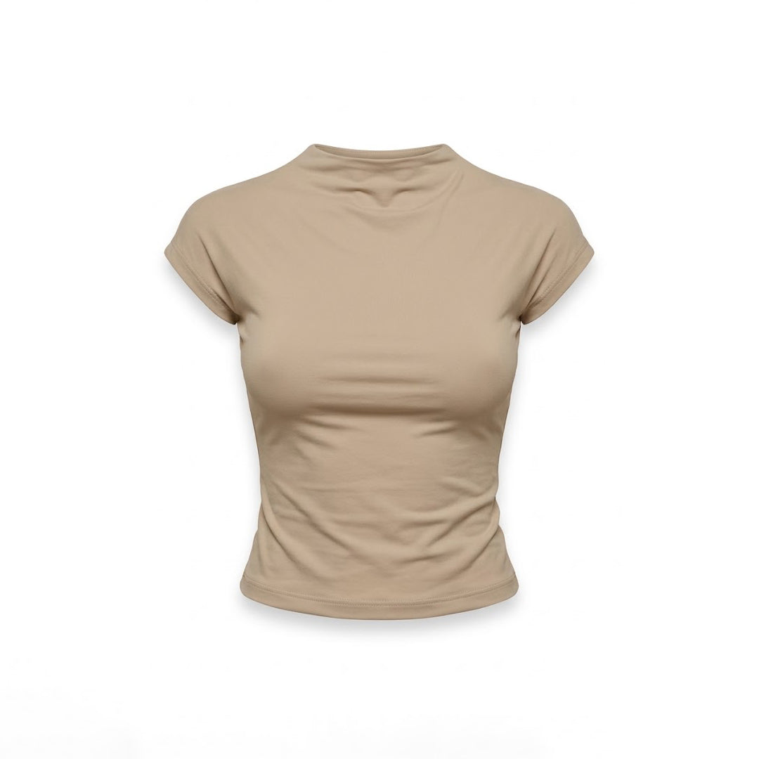Blusa básica cuello alto