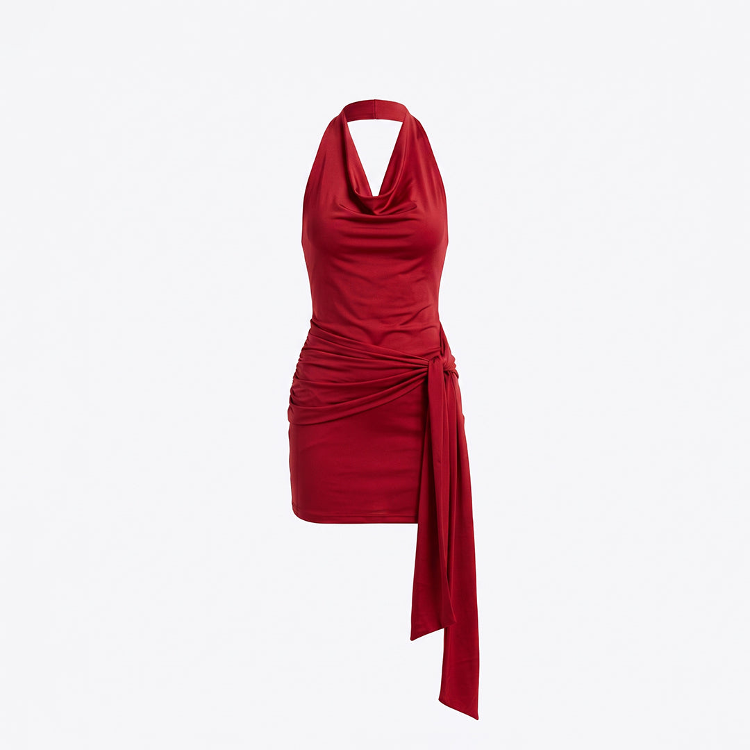 Vestido mini asimétrico