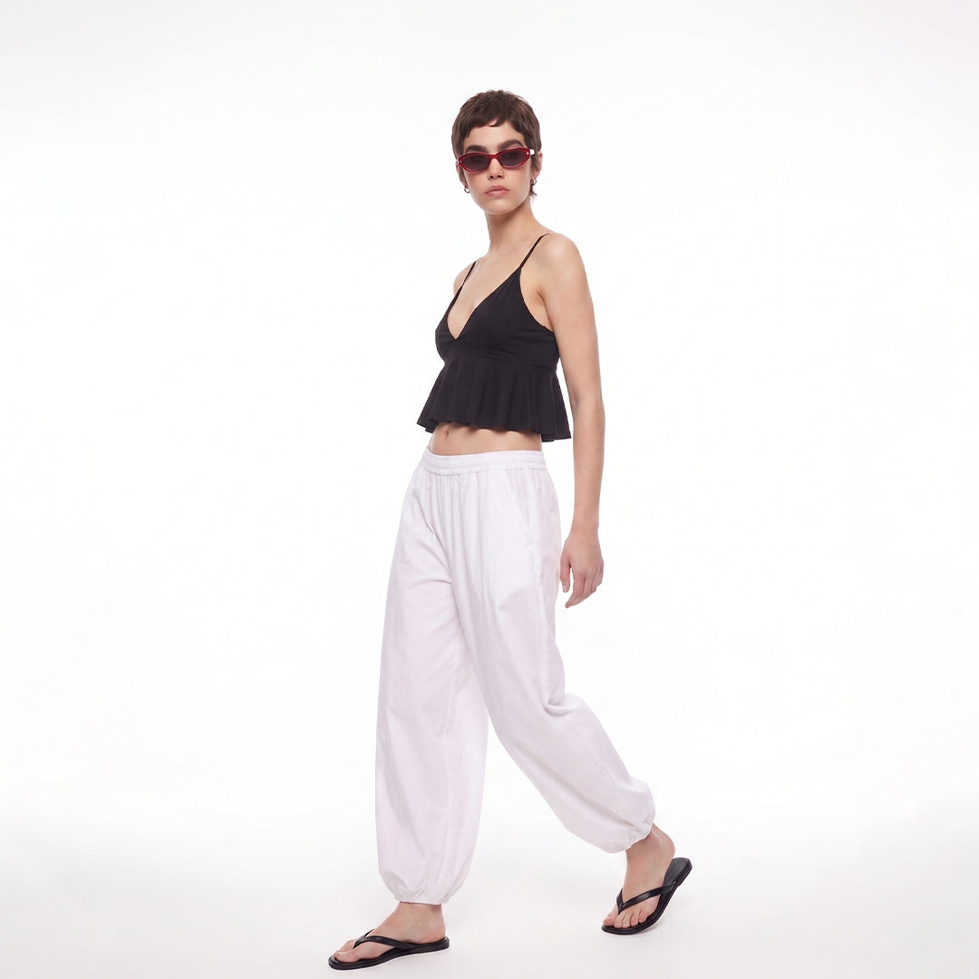 Top peplum tirantes