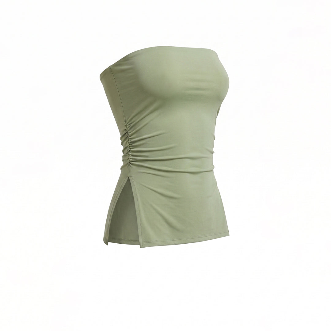 Top strapless aberturas