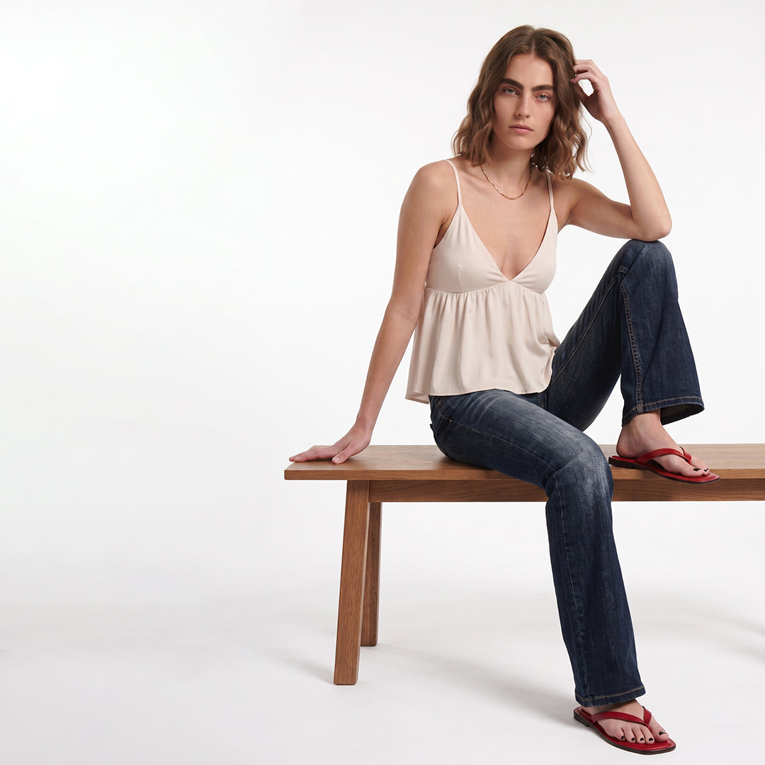 Top peplum tirantes