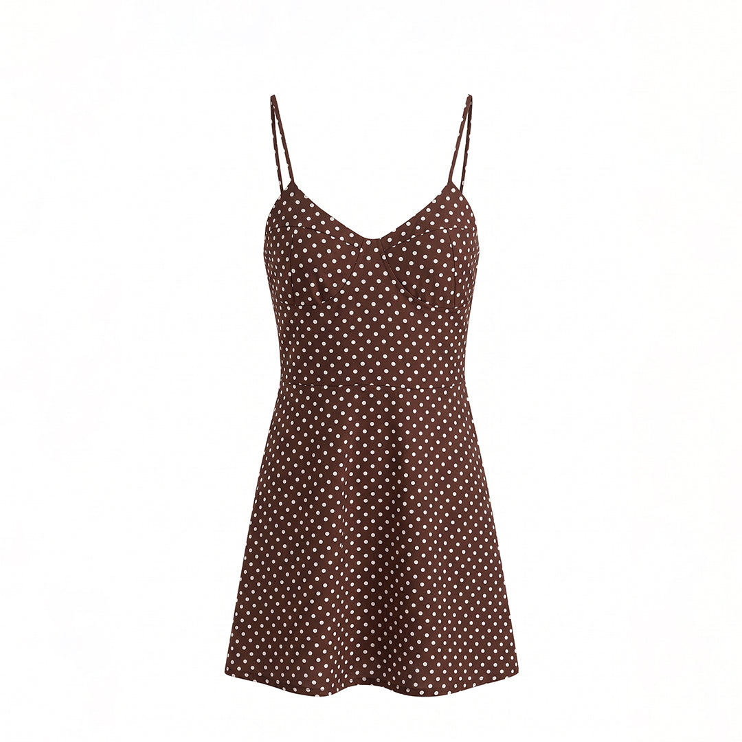 Vestido mini polka dots