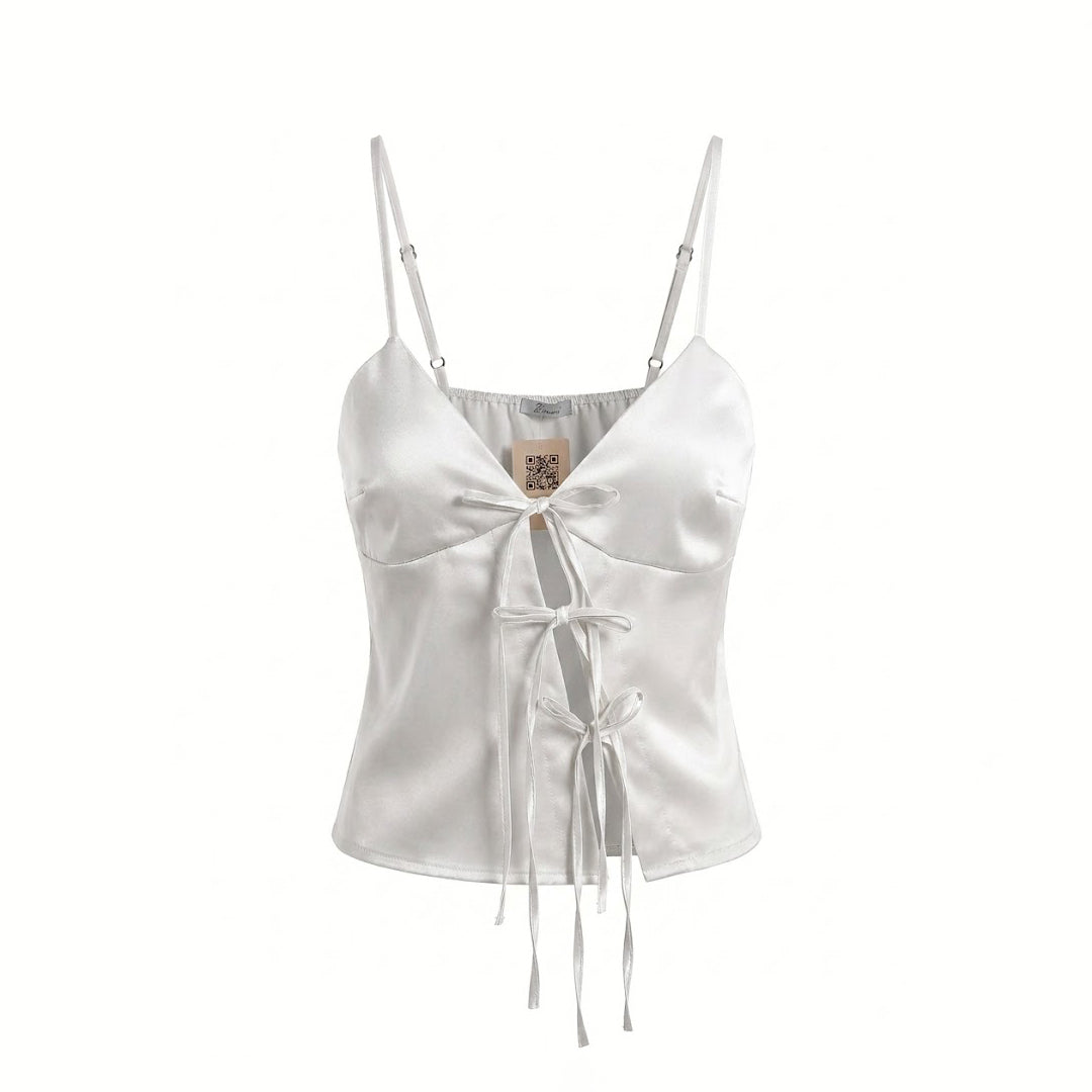 Blusa satinada coquette
