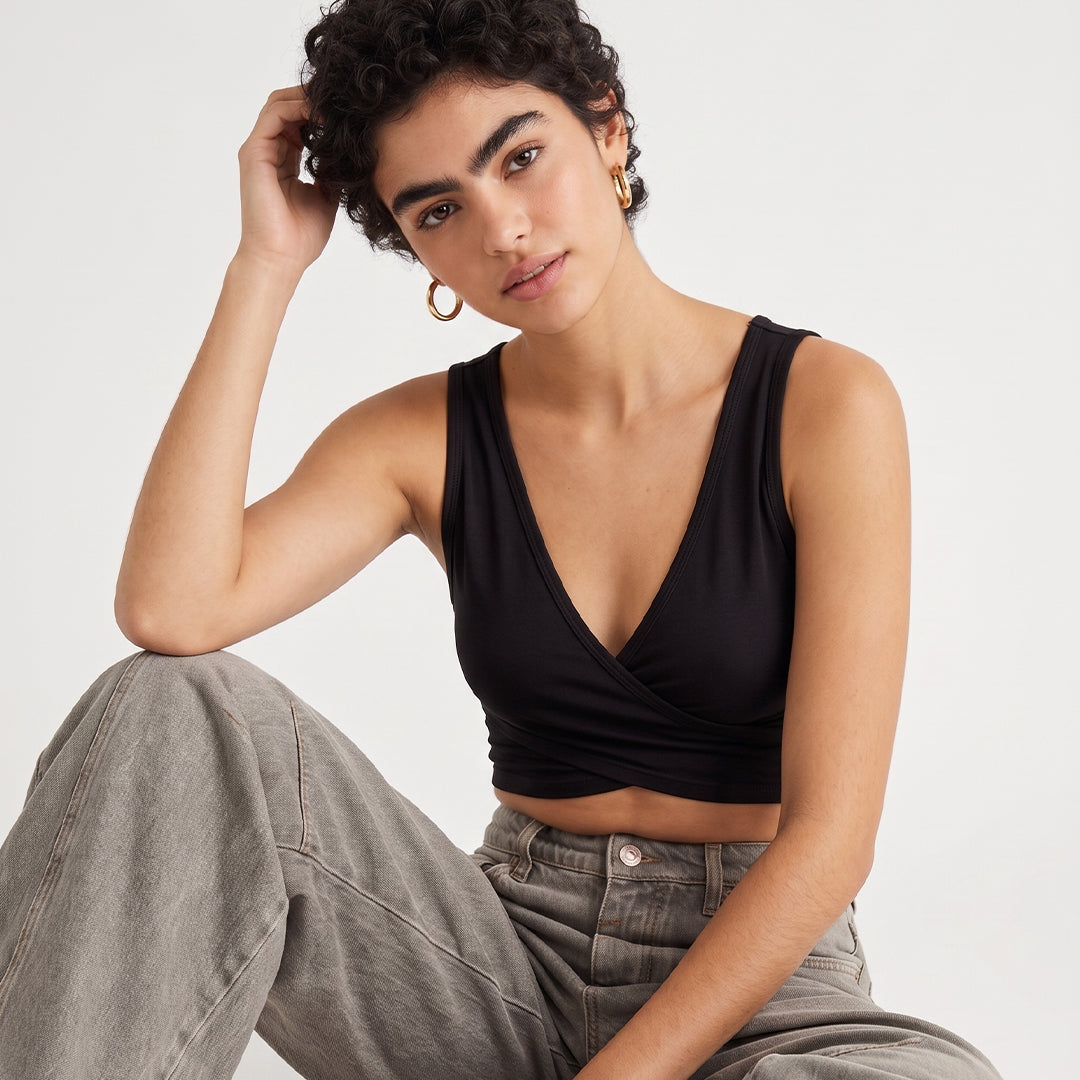 Crop Top cruzado