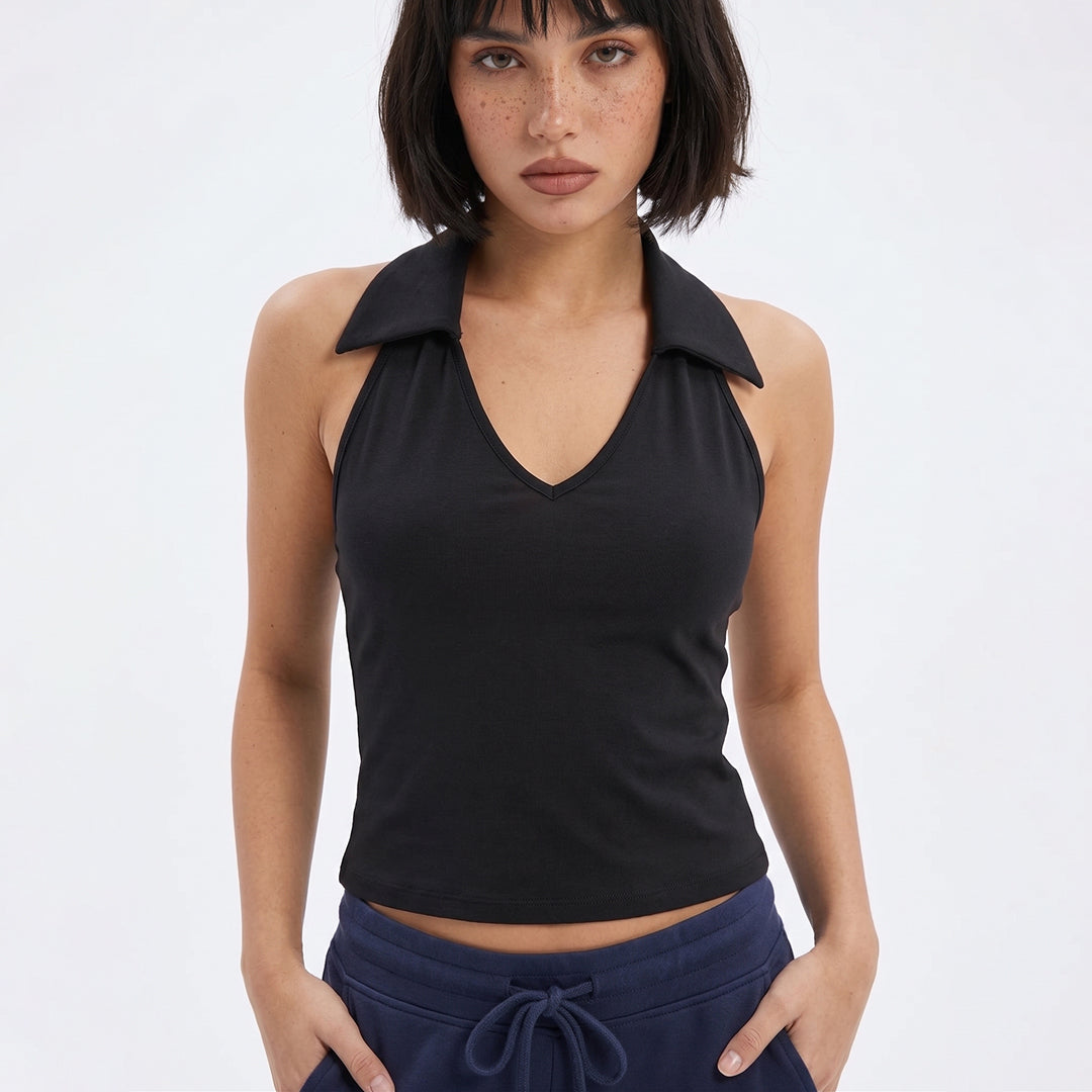 Blusa cuello tipo polo