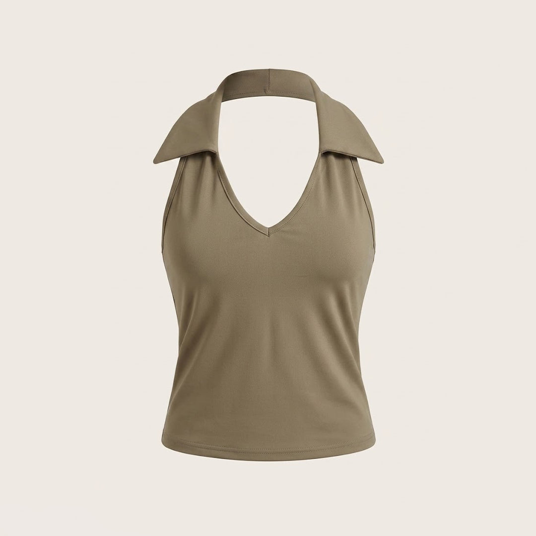 Blusa cuello tipo polo