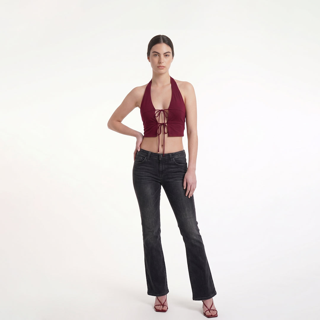 Crop top abertura