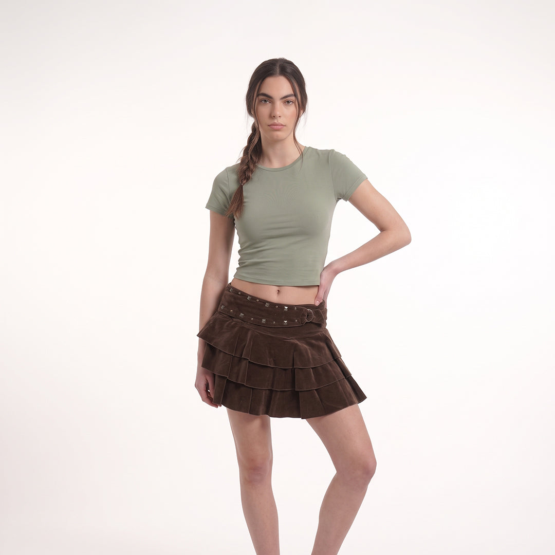 Blusa básica manga corta