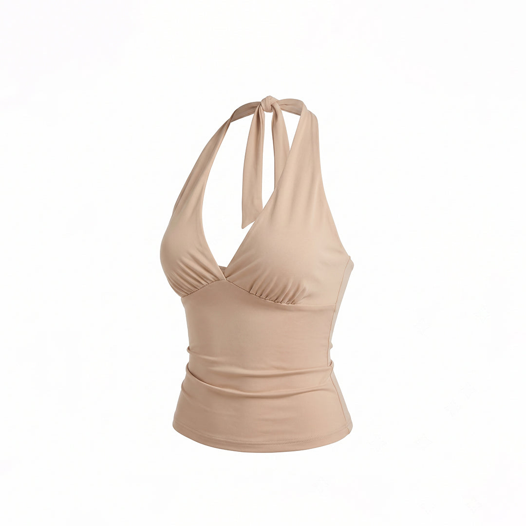 Blusa amarre en cuello