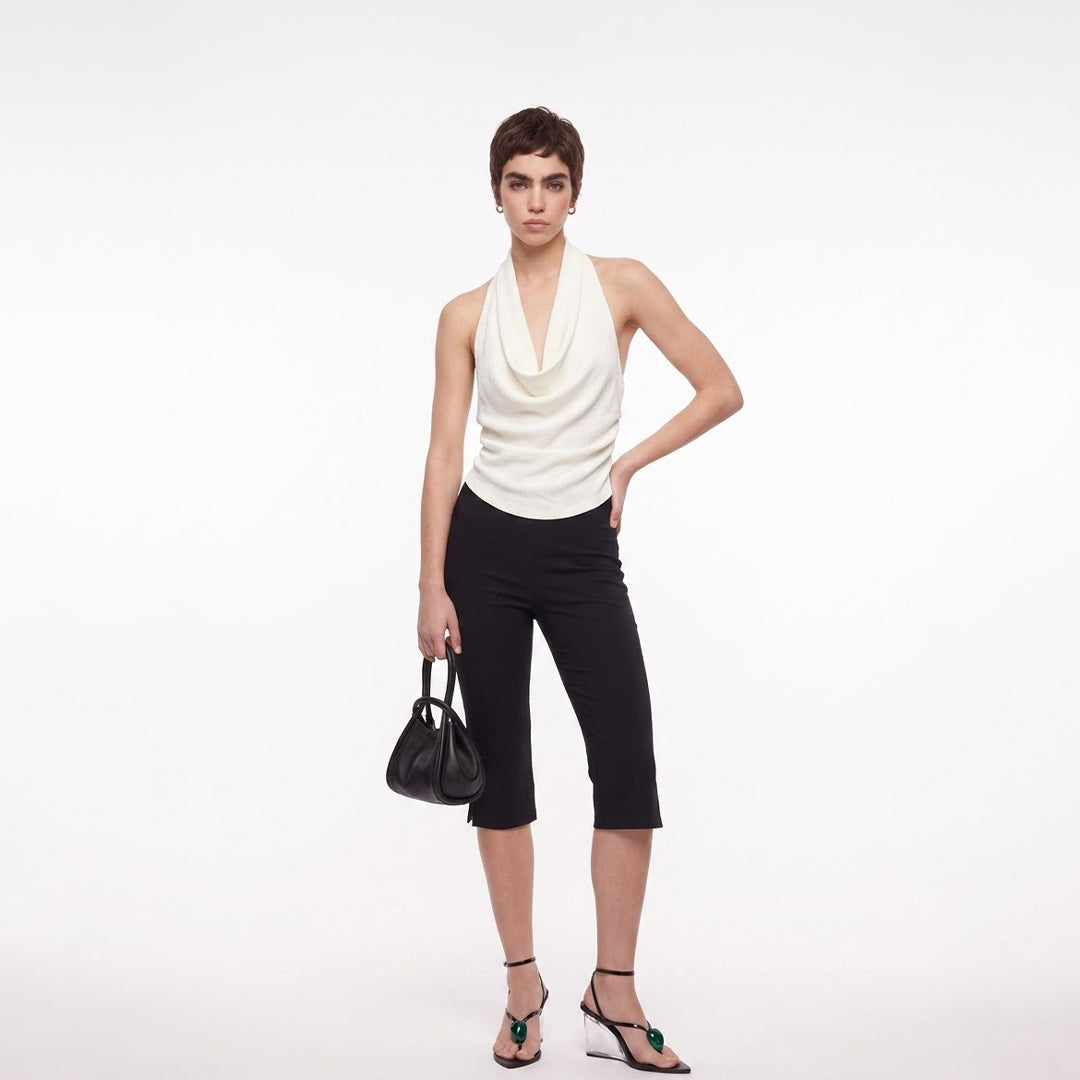 Blusa escote al agua textura