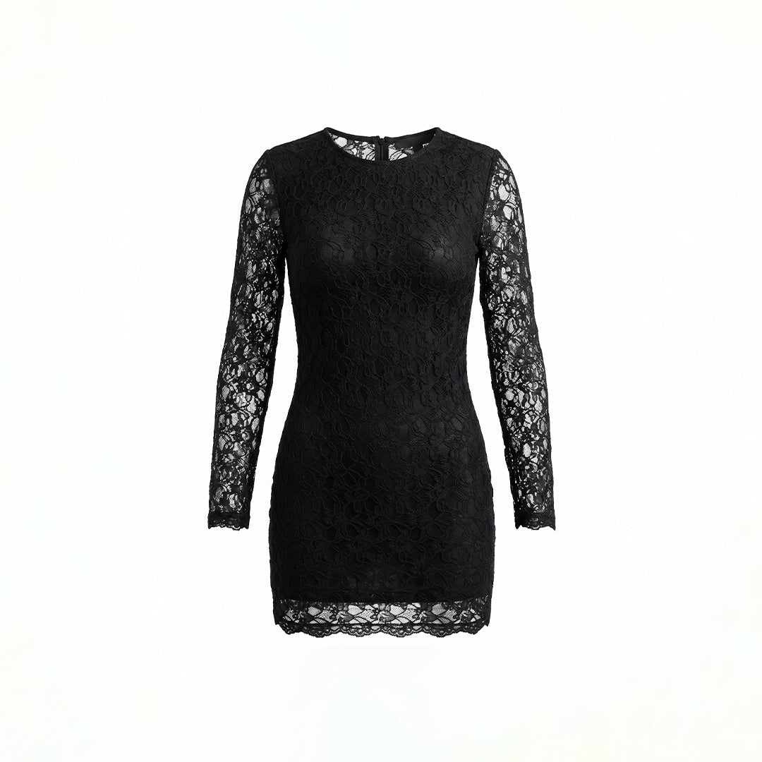 Vestido mini encaje