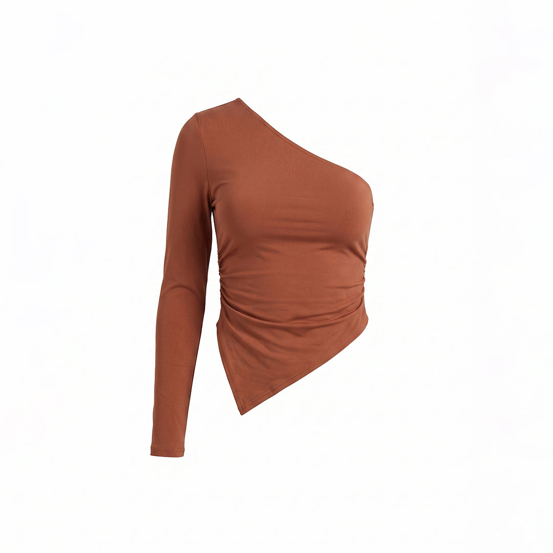 Blusa asimétrica una manga