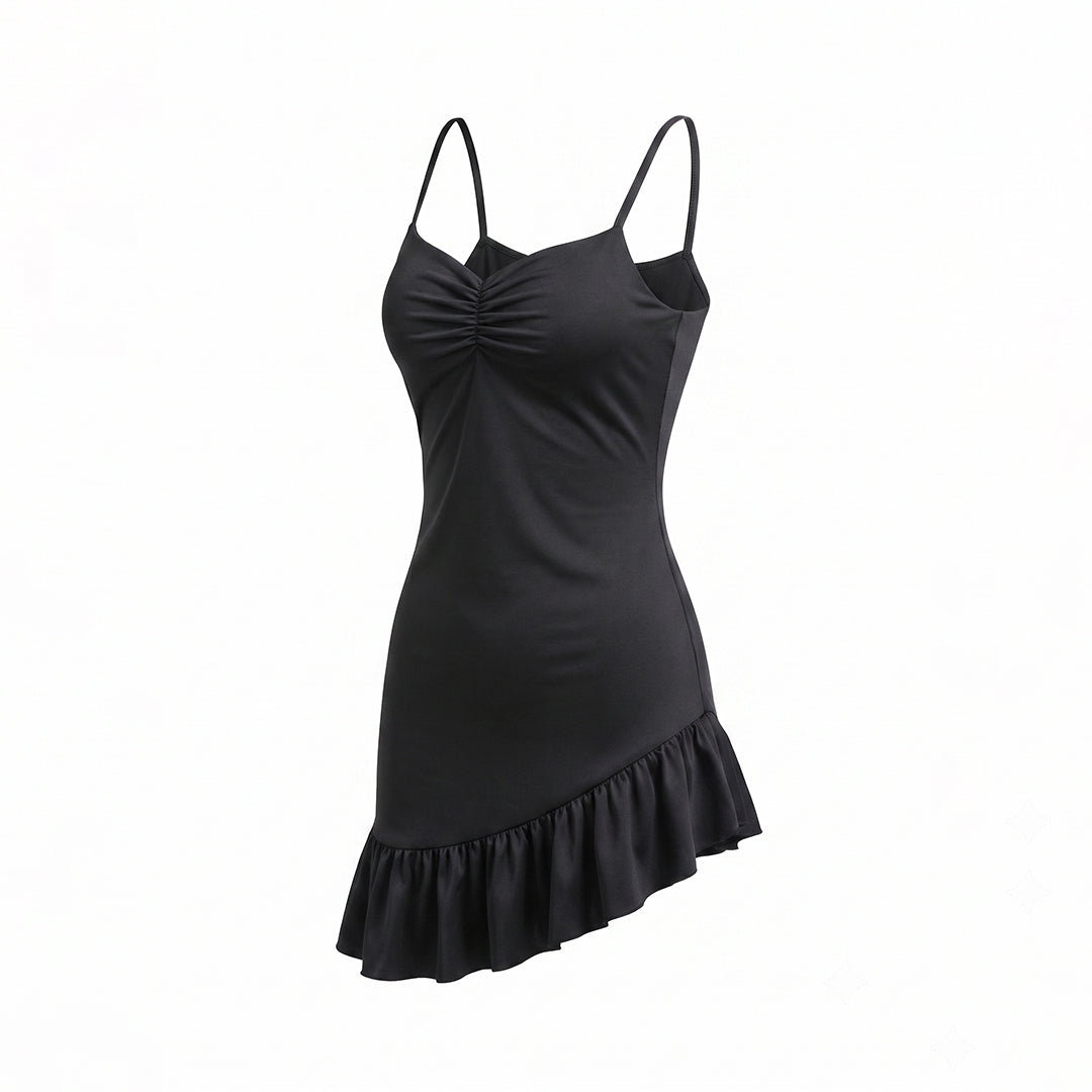 Vestido mini asimétrico