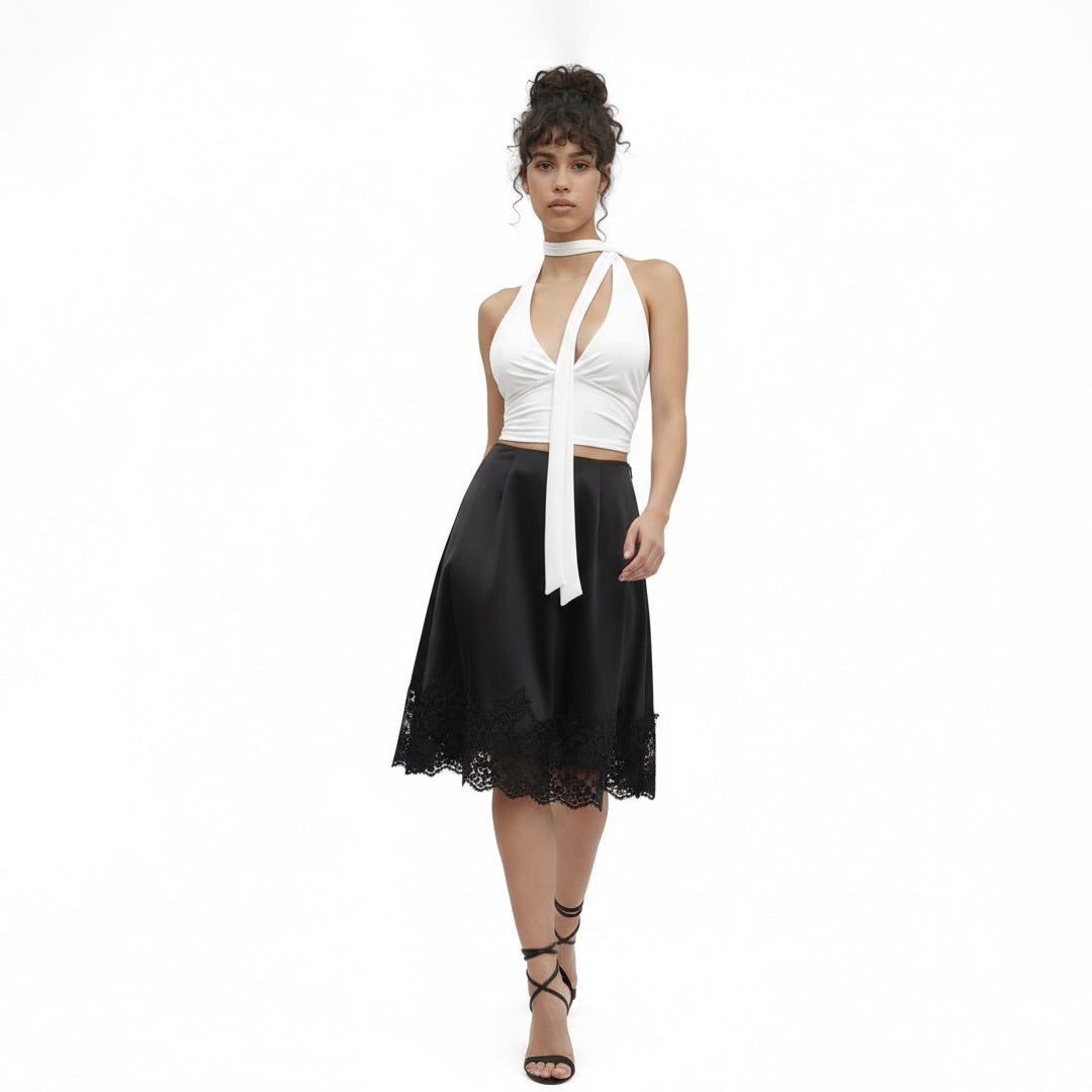 Blusa con bufanda