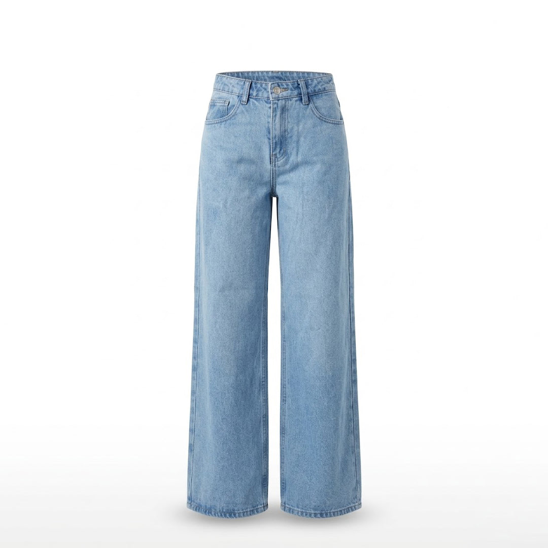 Jeans wide leg estrellas