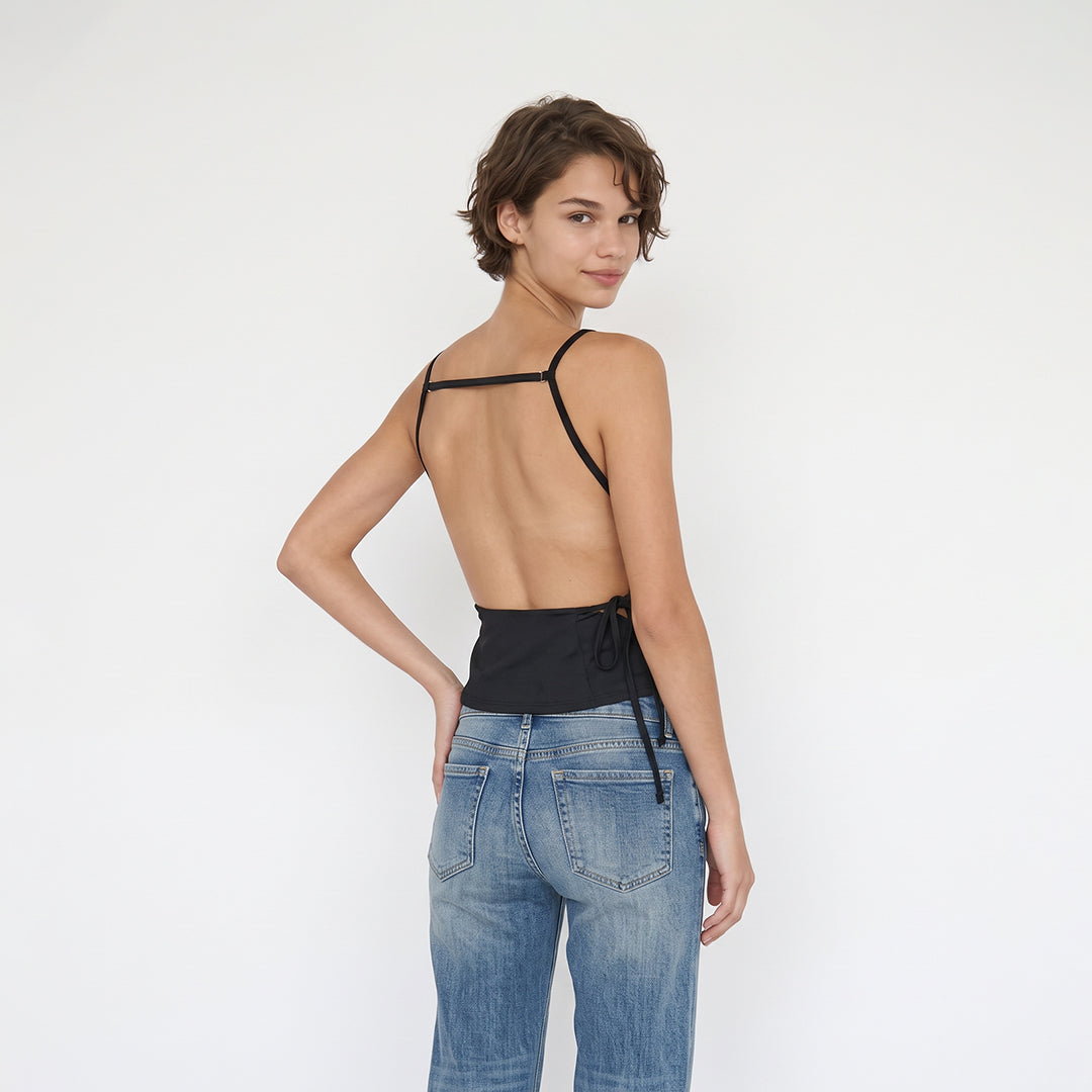 Blusa escote en la espalda