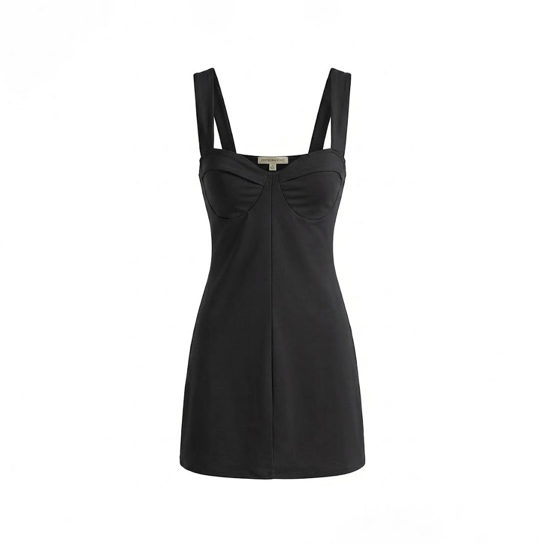 Vestido mini copa simulada