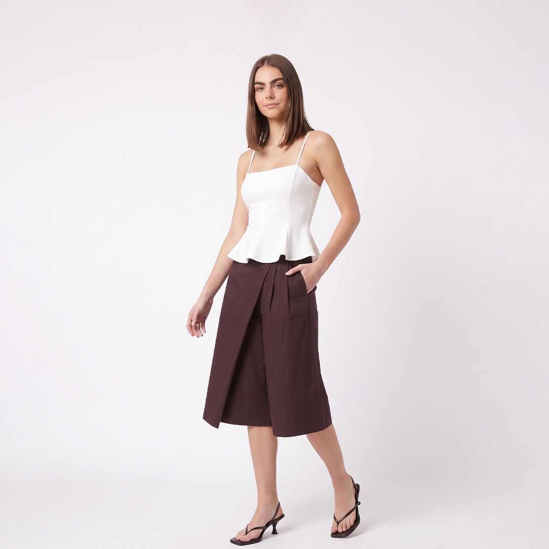Blusa peplum tirantes