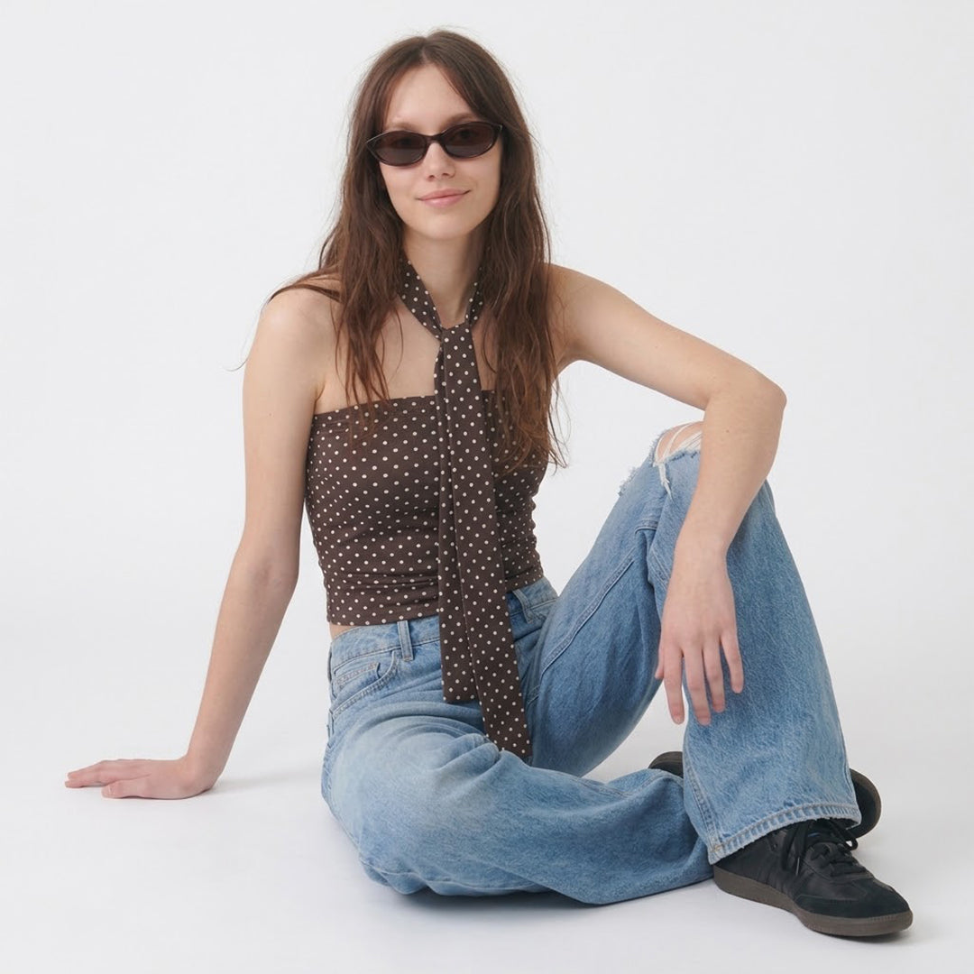 Top polka dots bufanda