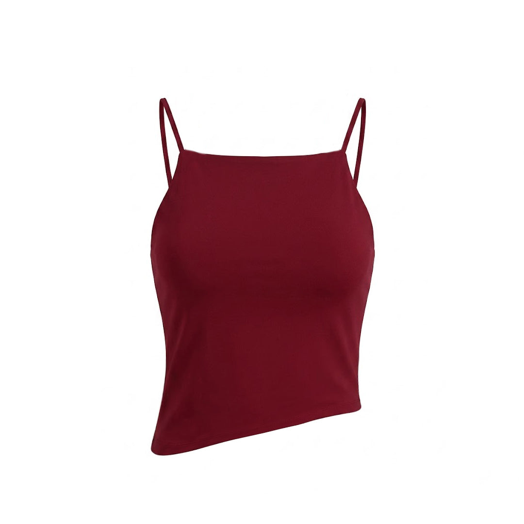 Blusa tirantes asimétrica