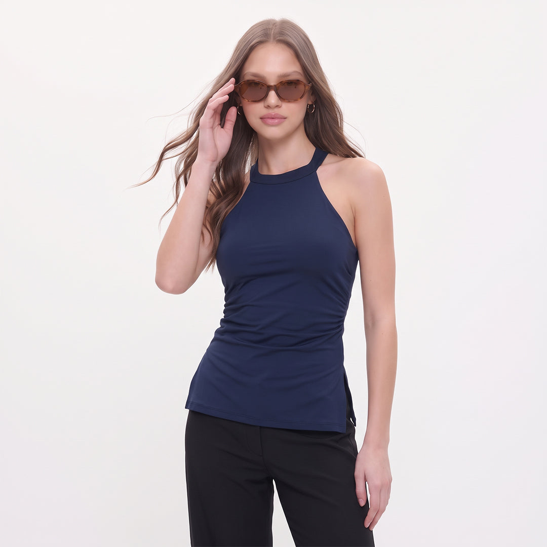 Blusa halter abertuas