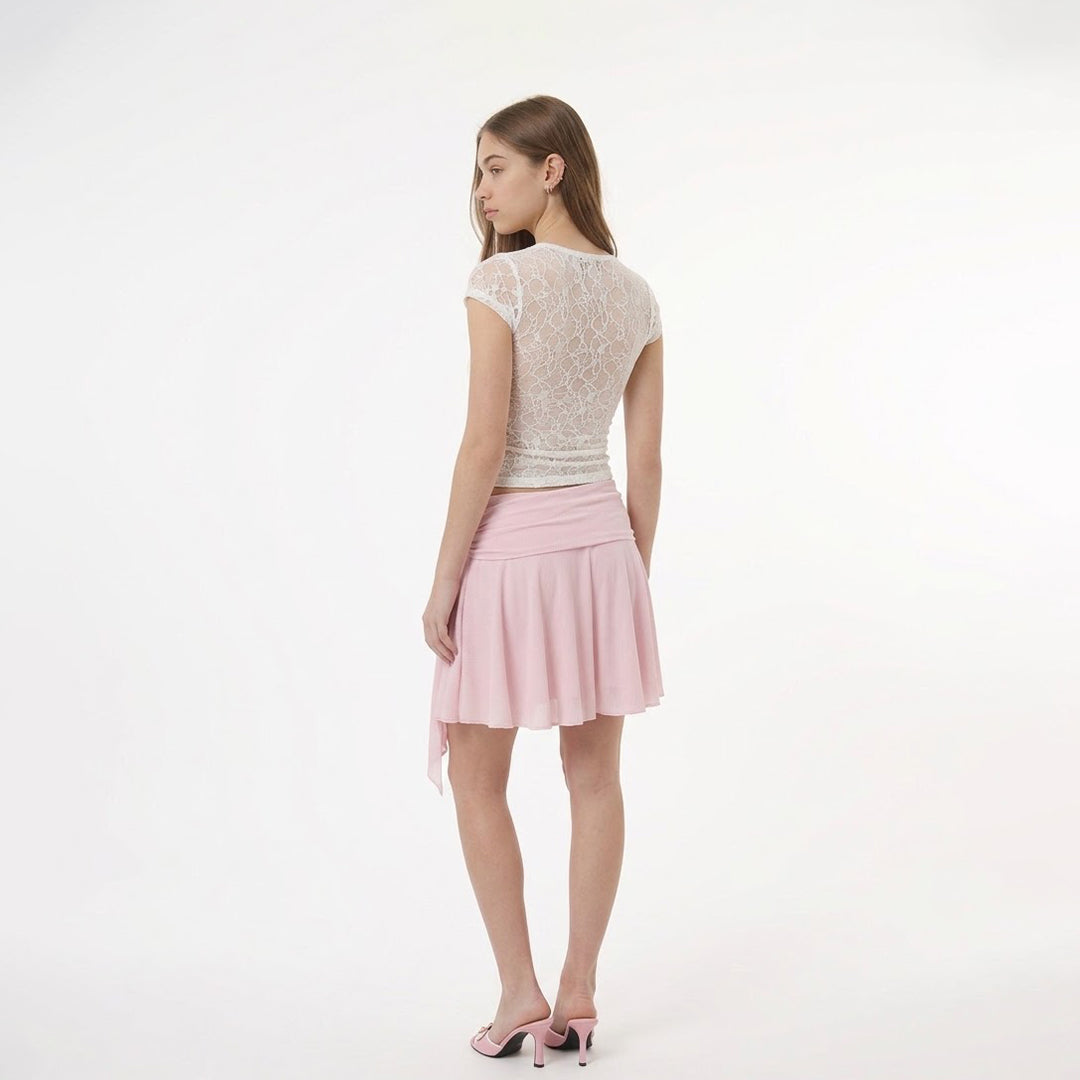 Blusa encaje cut out
