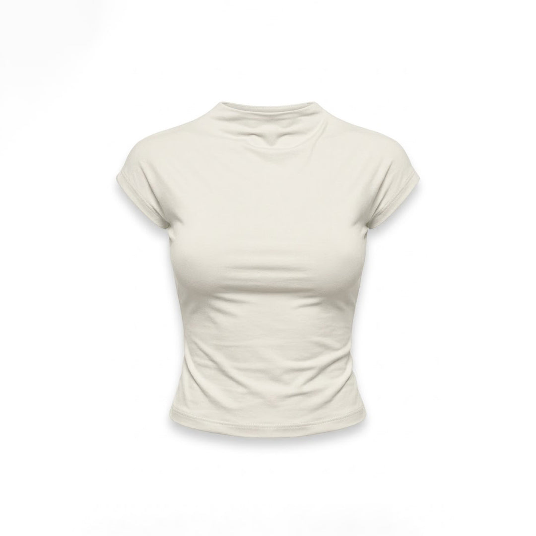 Blusa básica cuello alto