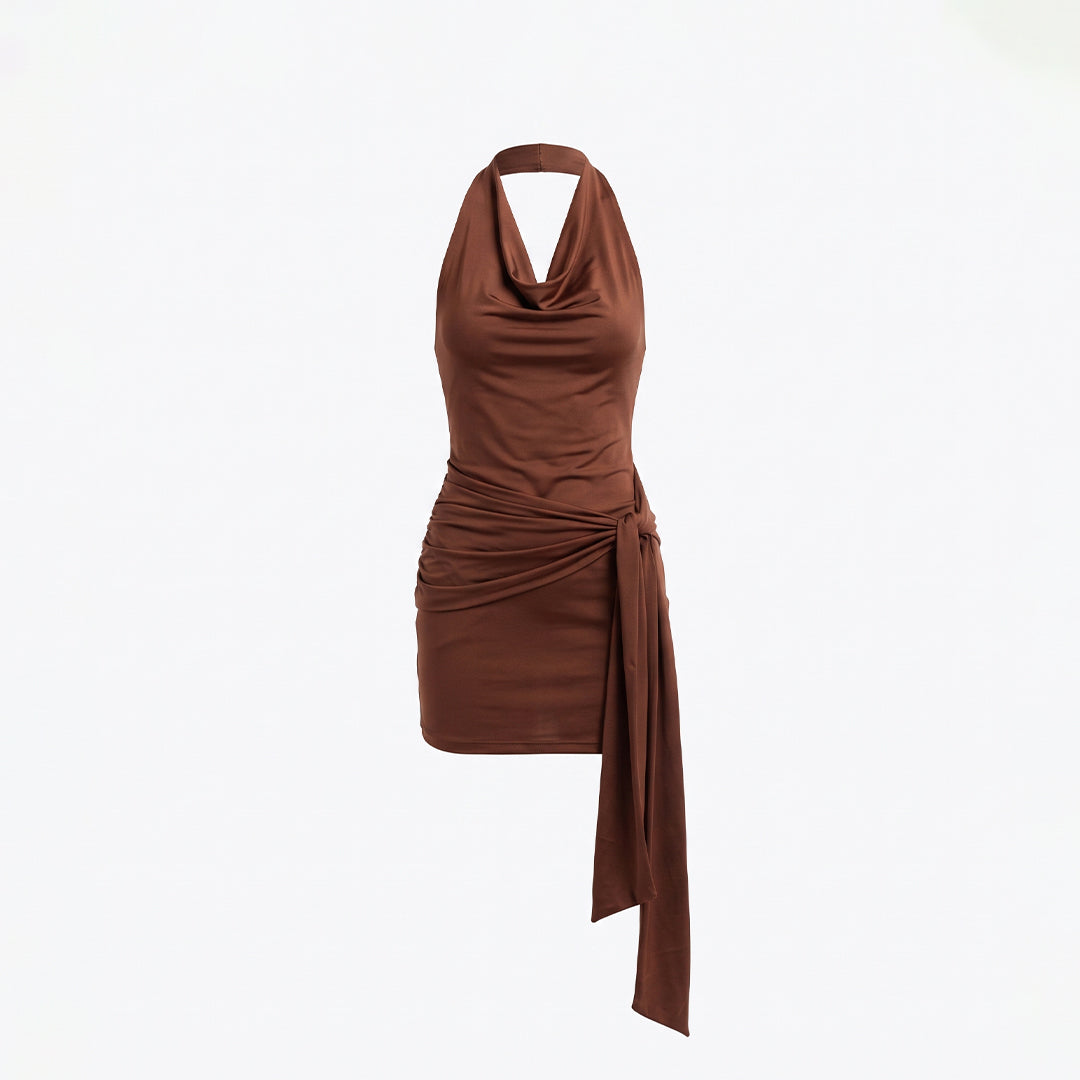 Vestido mini asimétrico
