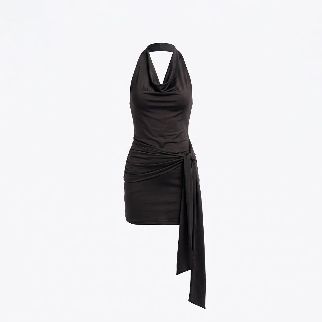 Vestido mini asimétrico
