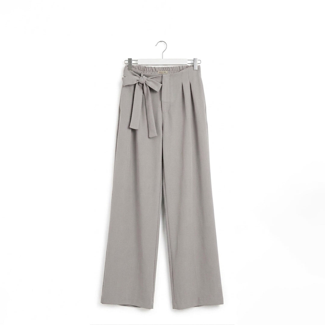 Pantalón ancho fluido lazo