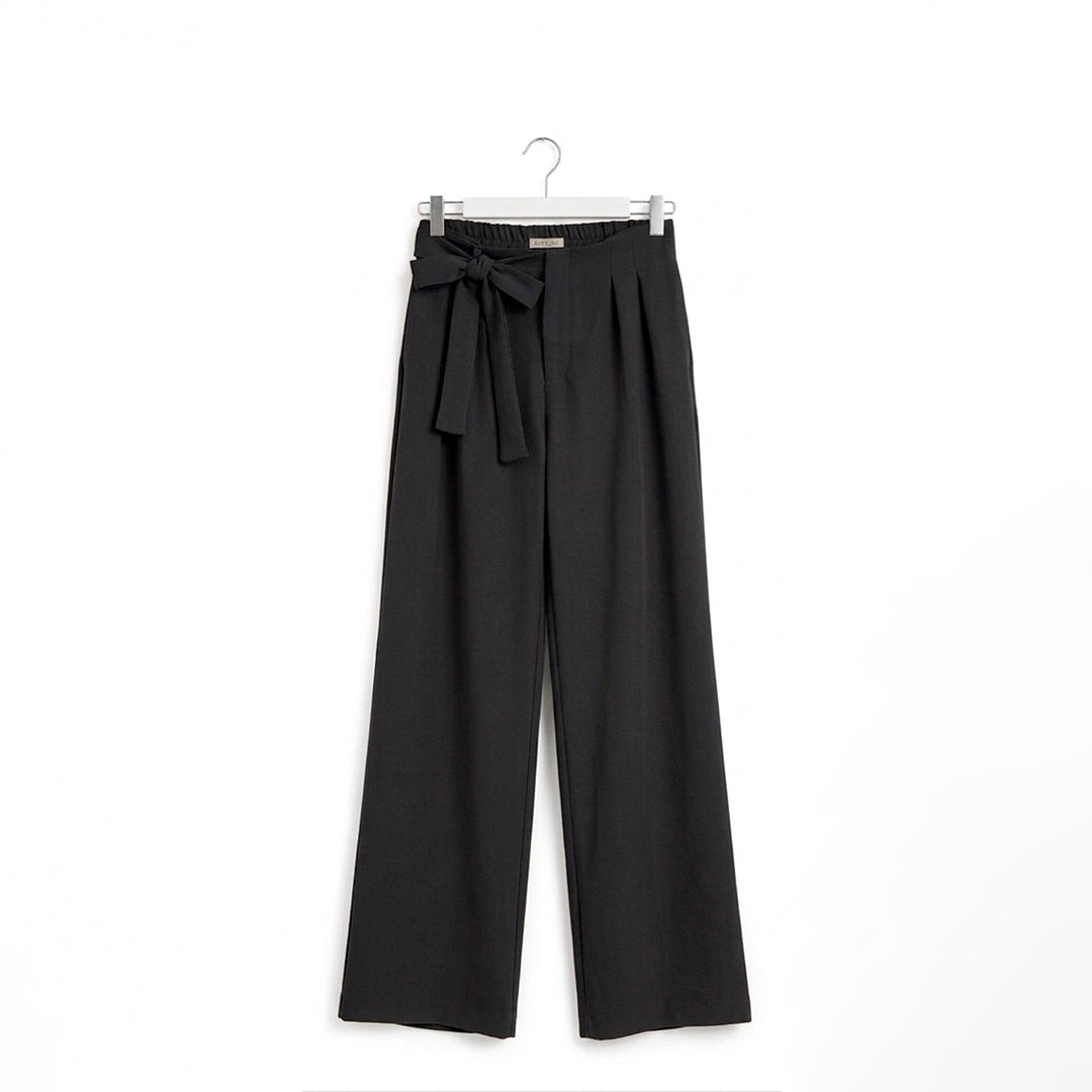 Pantalón ancho fluido lazo
