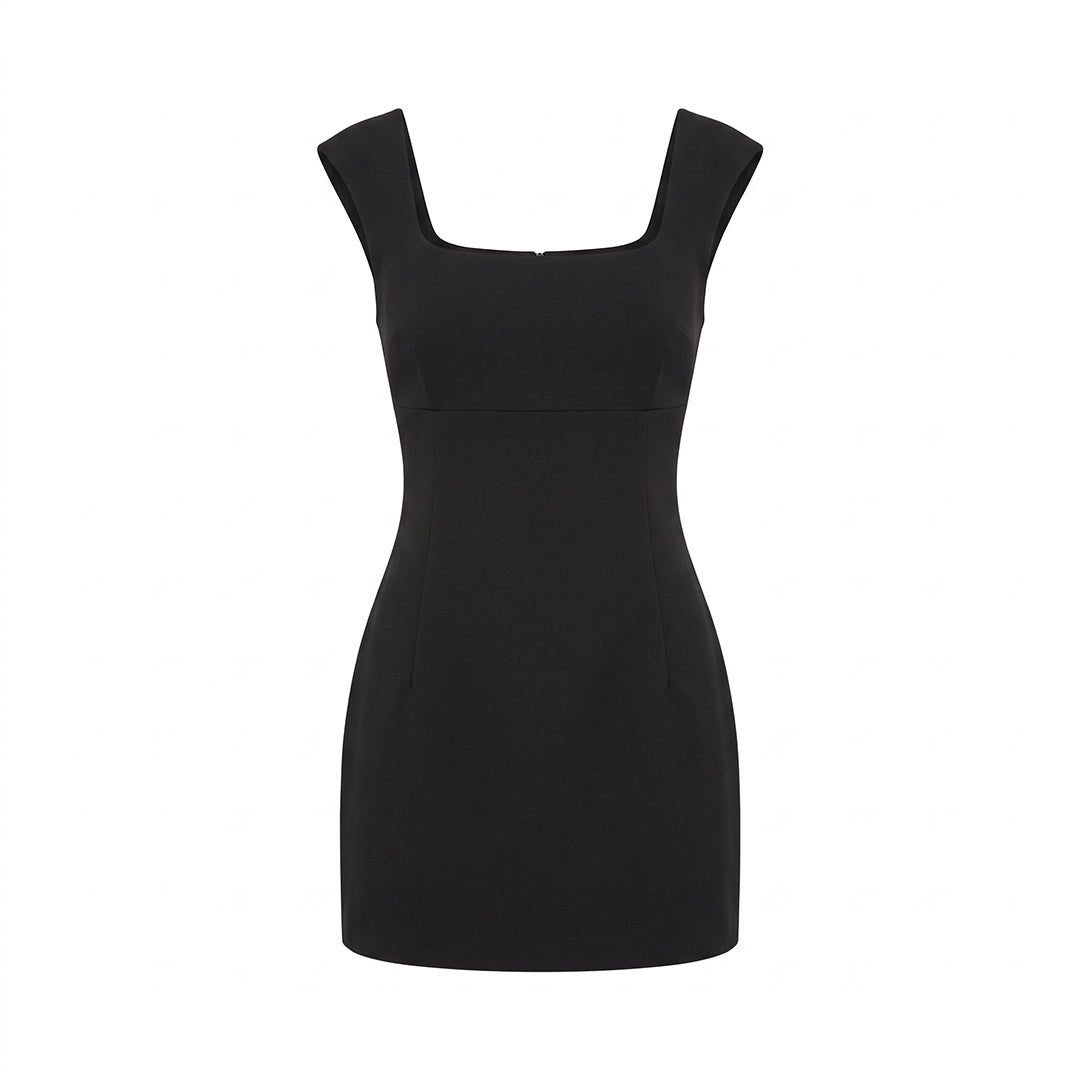 Vestido mini tiras en espalda