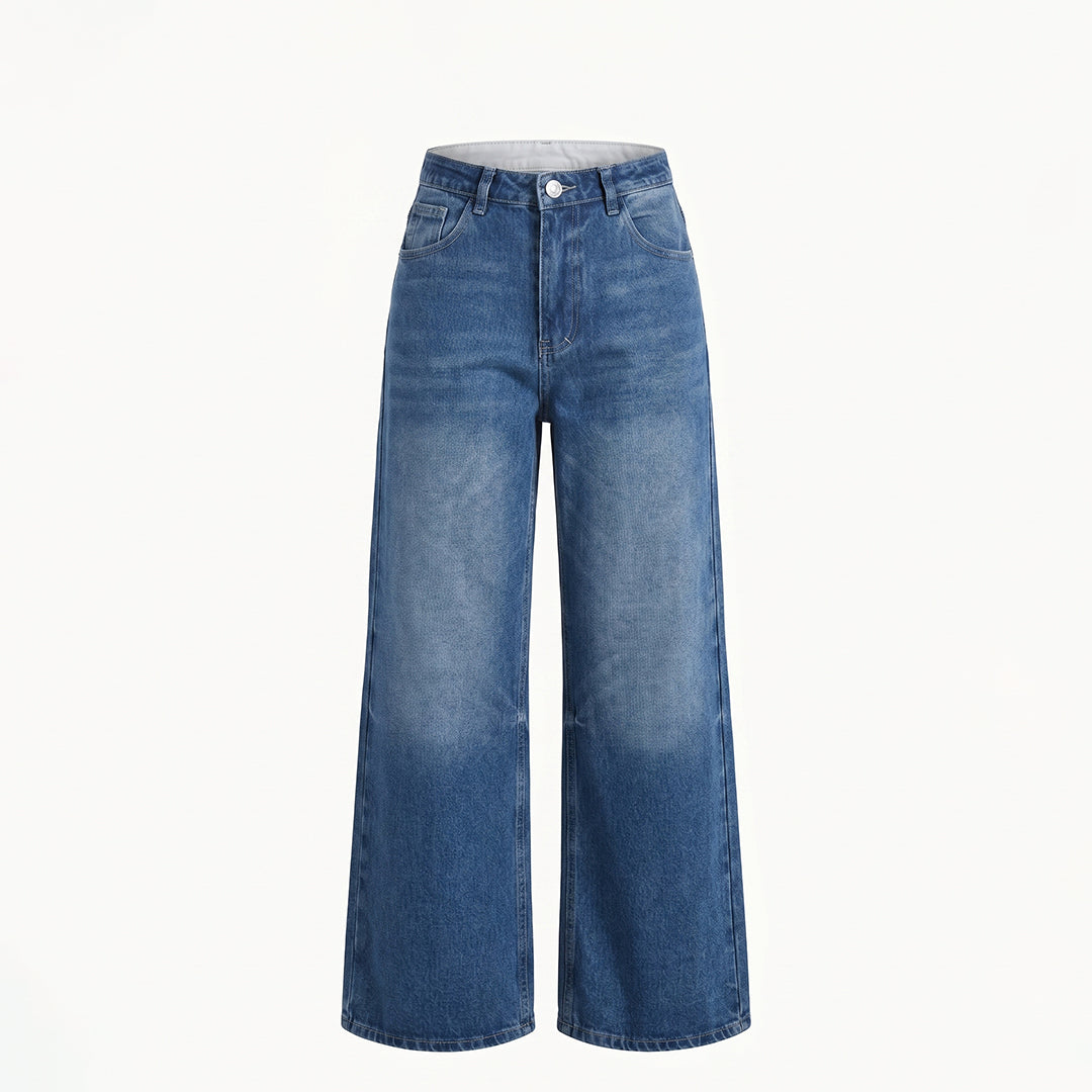 Jeans wide leg estrellas