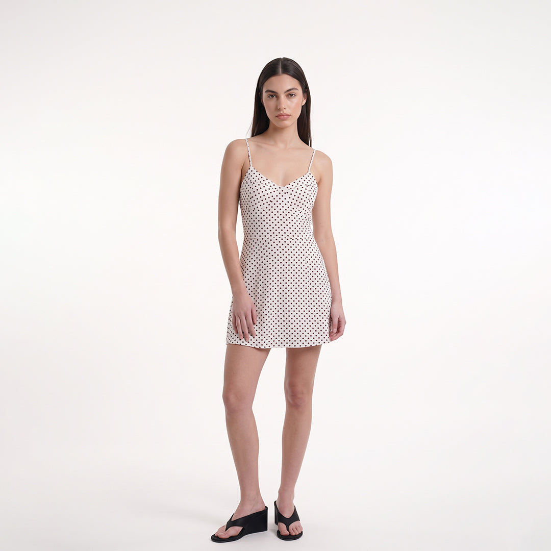 Vestido mini polka dots